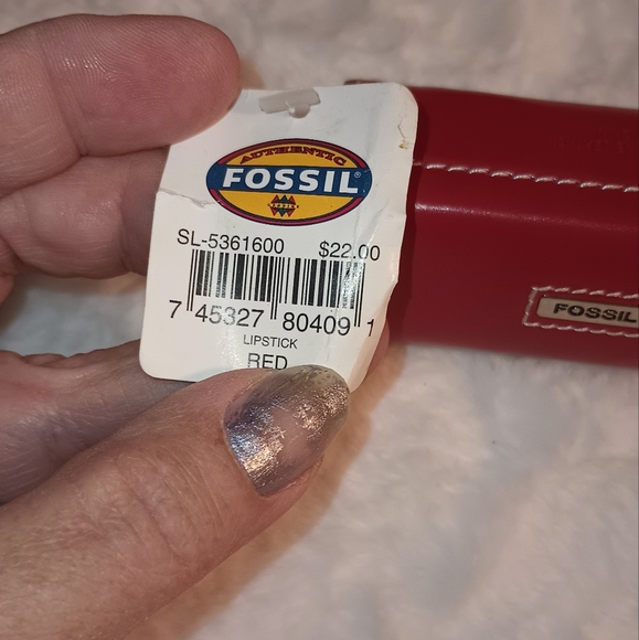 Fossil Red Lipstick Case (NWT) - Picture 3 of 3